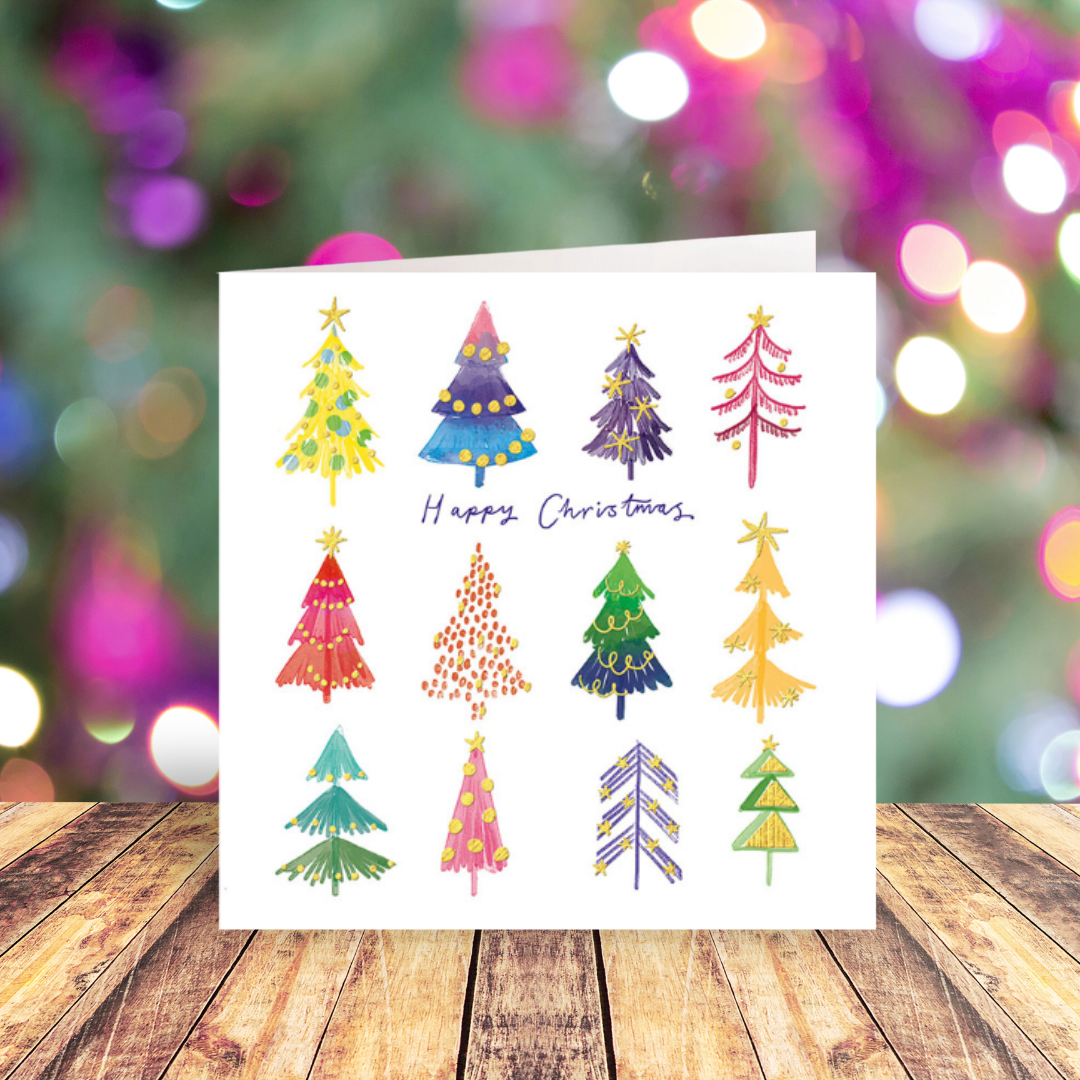 Rainbow Trees cards