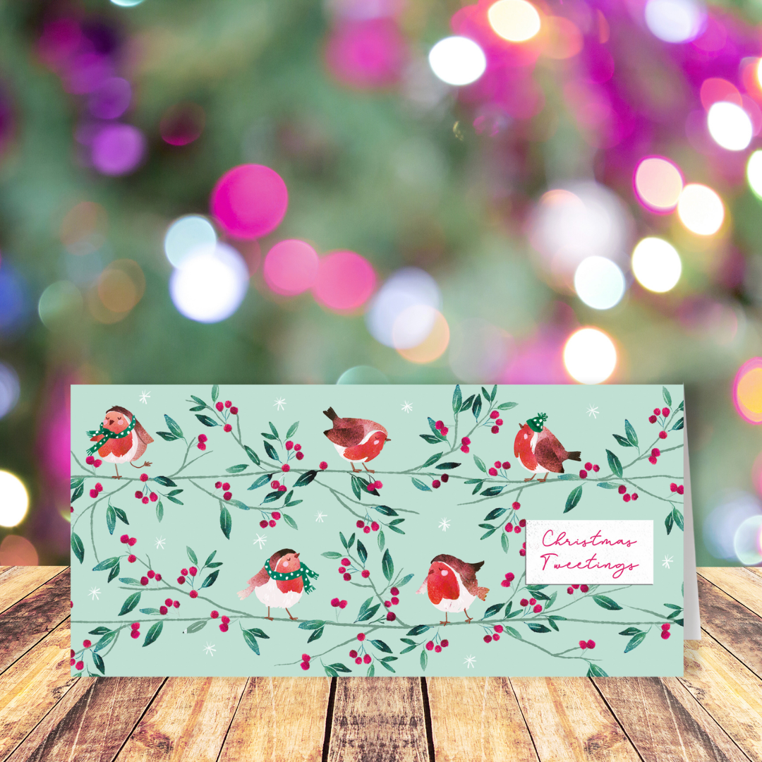 Winter Robins money wallet