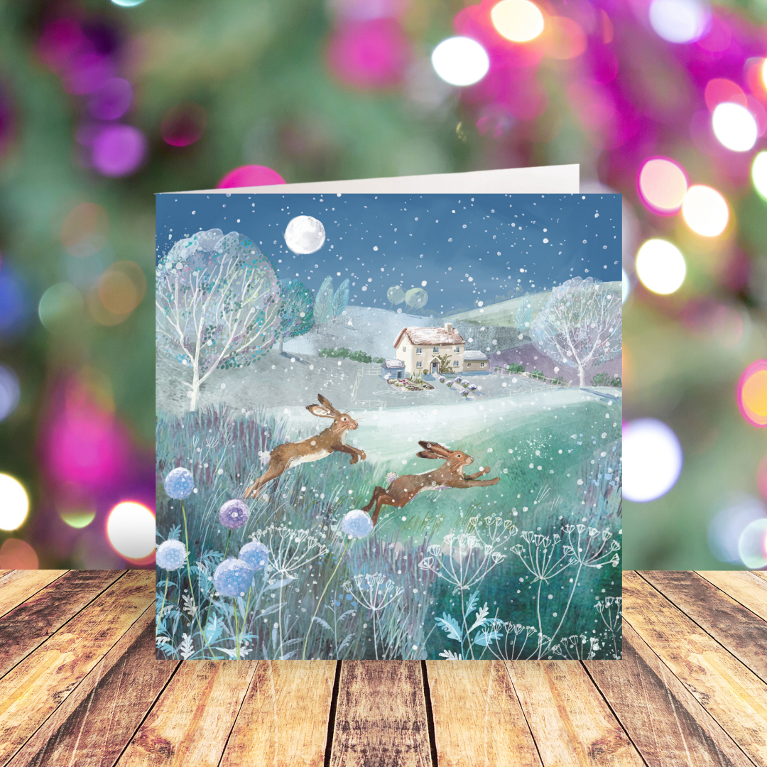Jumping in the Field cards