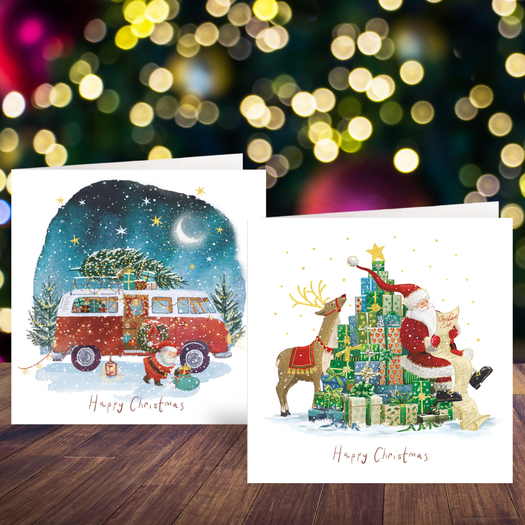 Santa's Tree of Presents and Getting the Tree cards twin pack