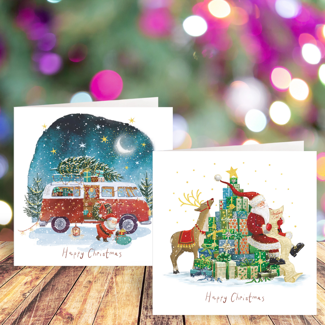 Santa's Tree of Presents and Getting the Tree cards twin pack