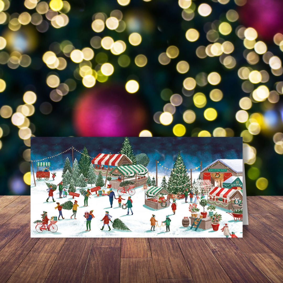 Christmas Village Market money wallet