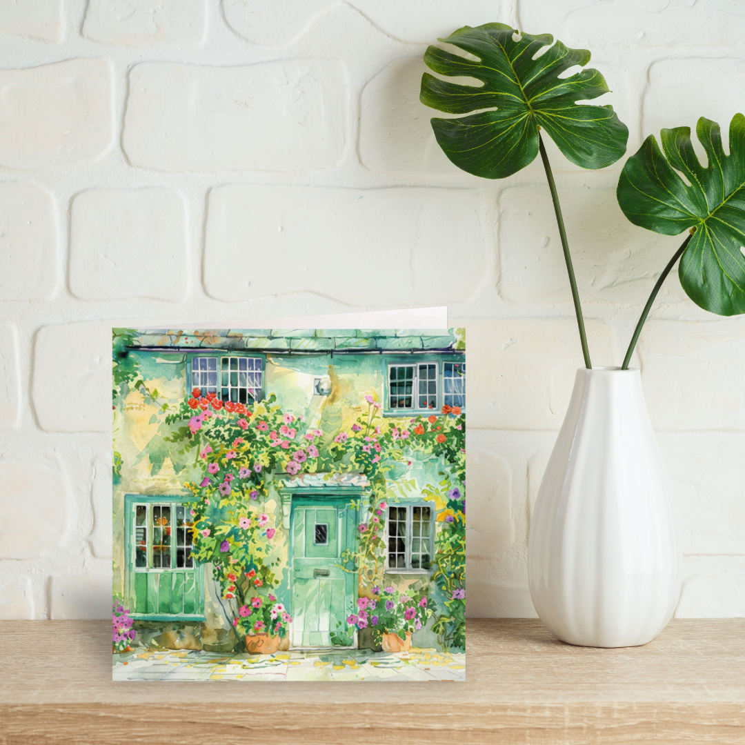 Spring Doorway card