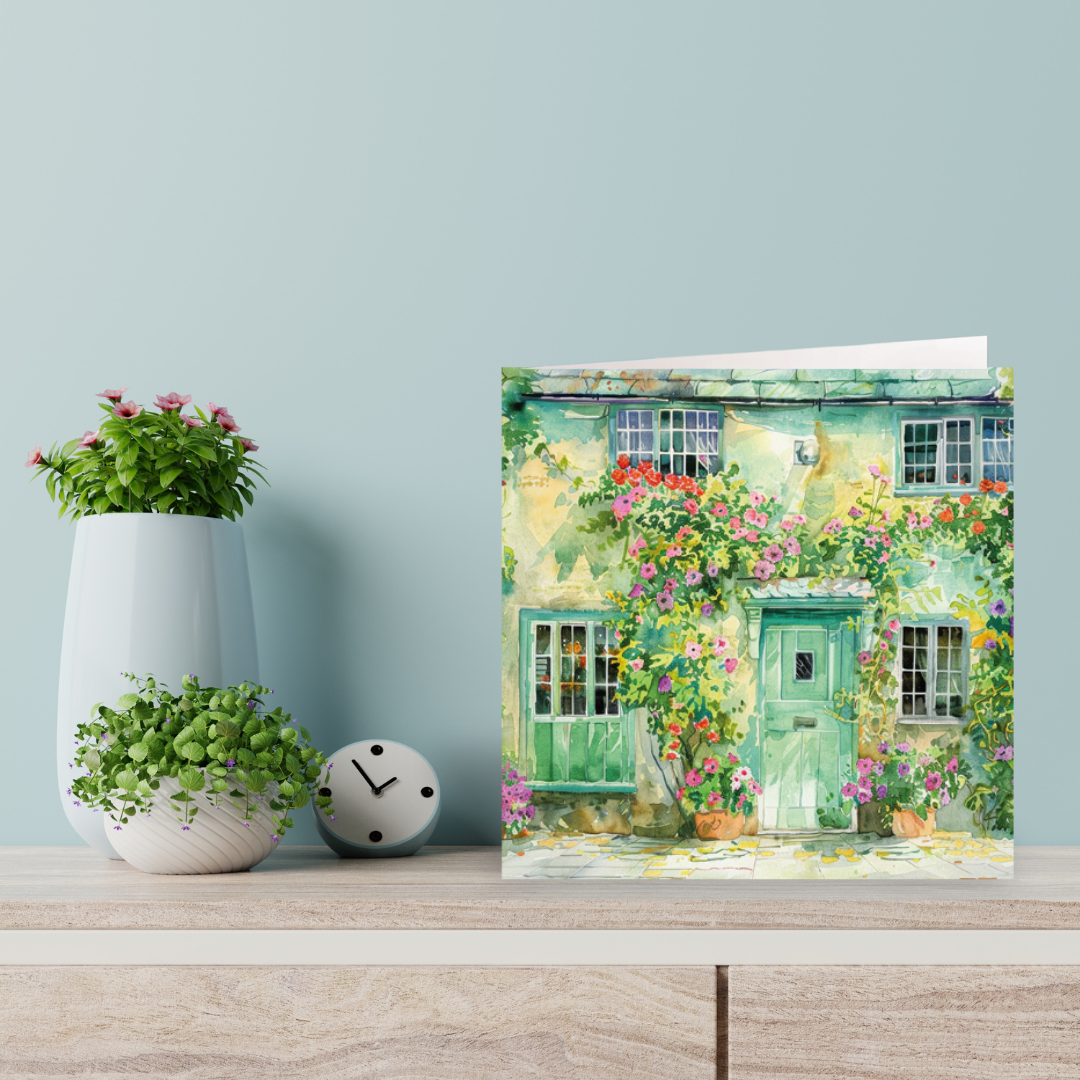 Spring Doorway card