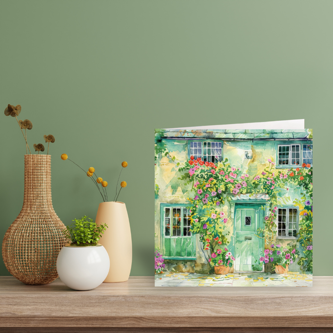 Spring Doorway card