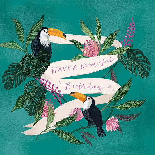 Tropical Toucans card