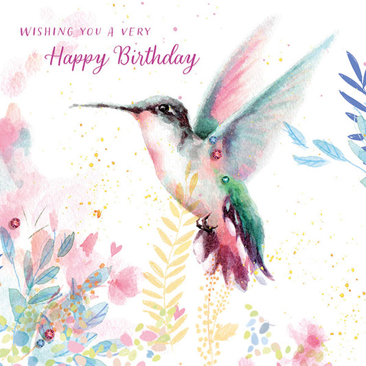 Rainbow Hummingbird card