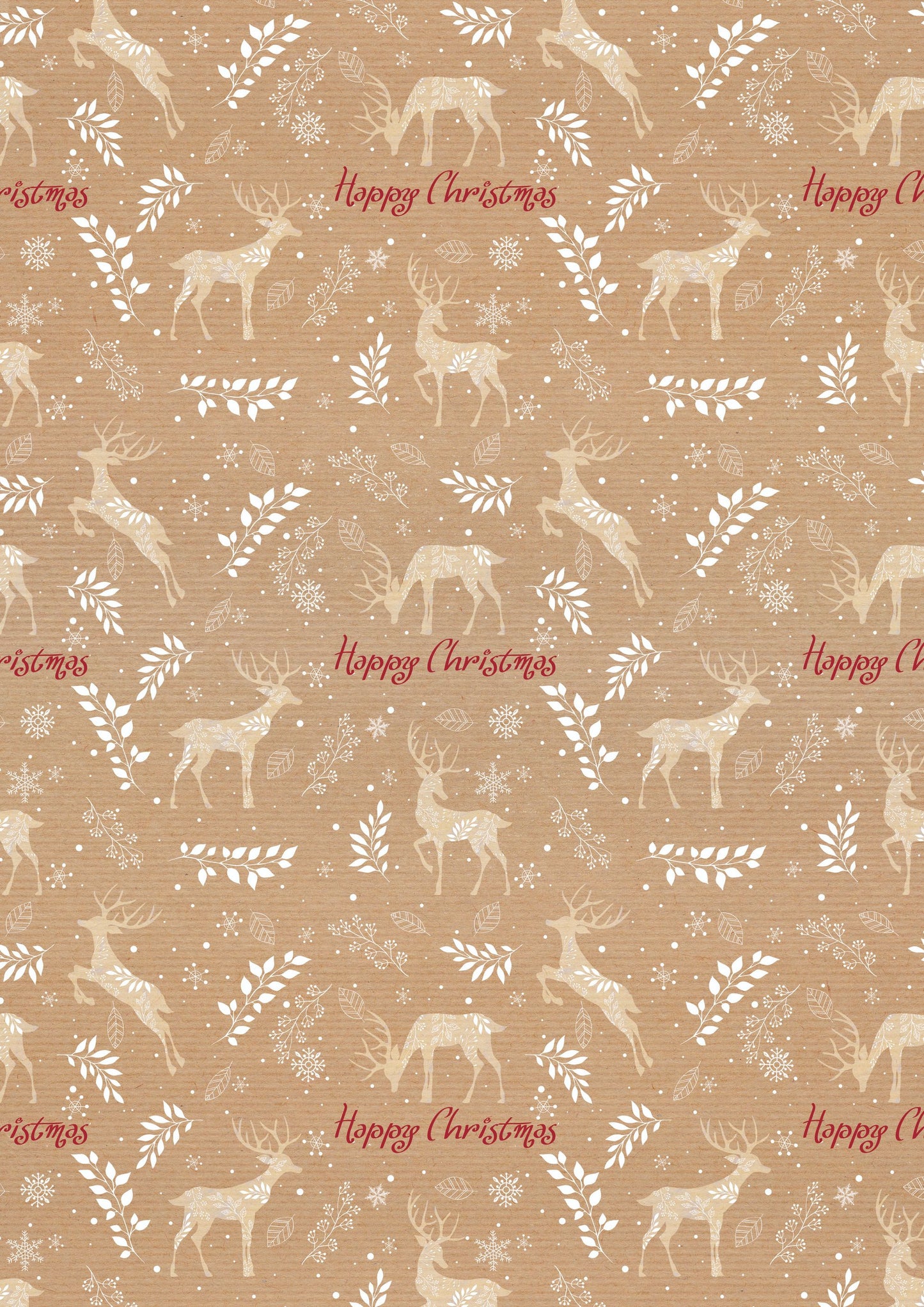 Christmas Stags Gift Wrap