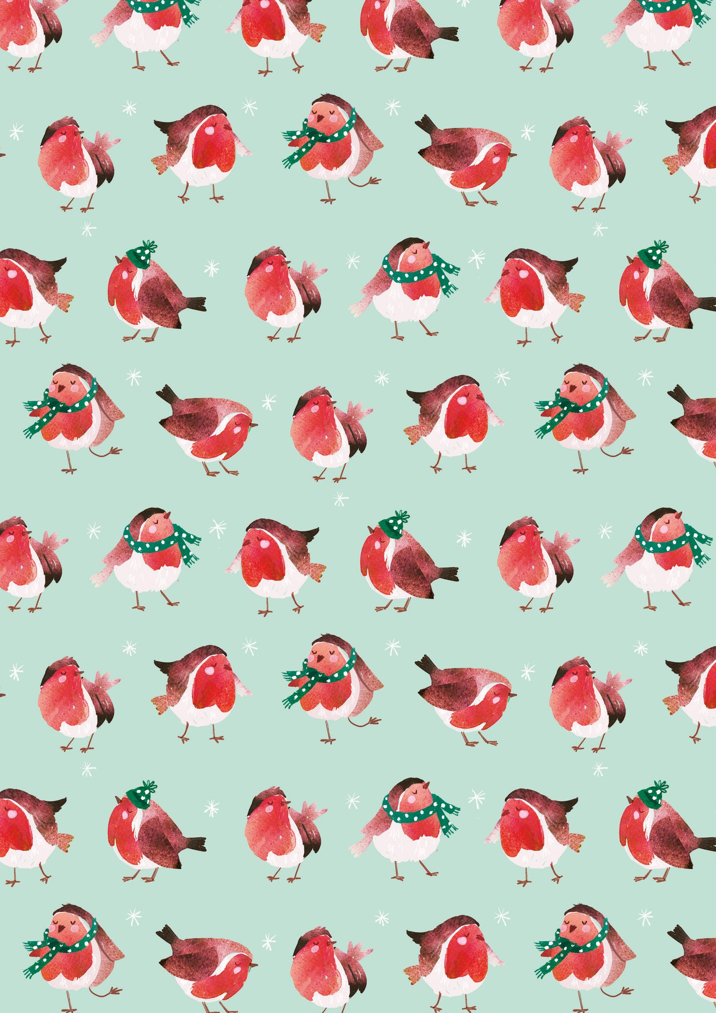 Winter Robins gift wraps