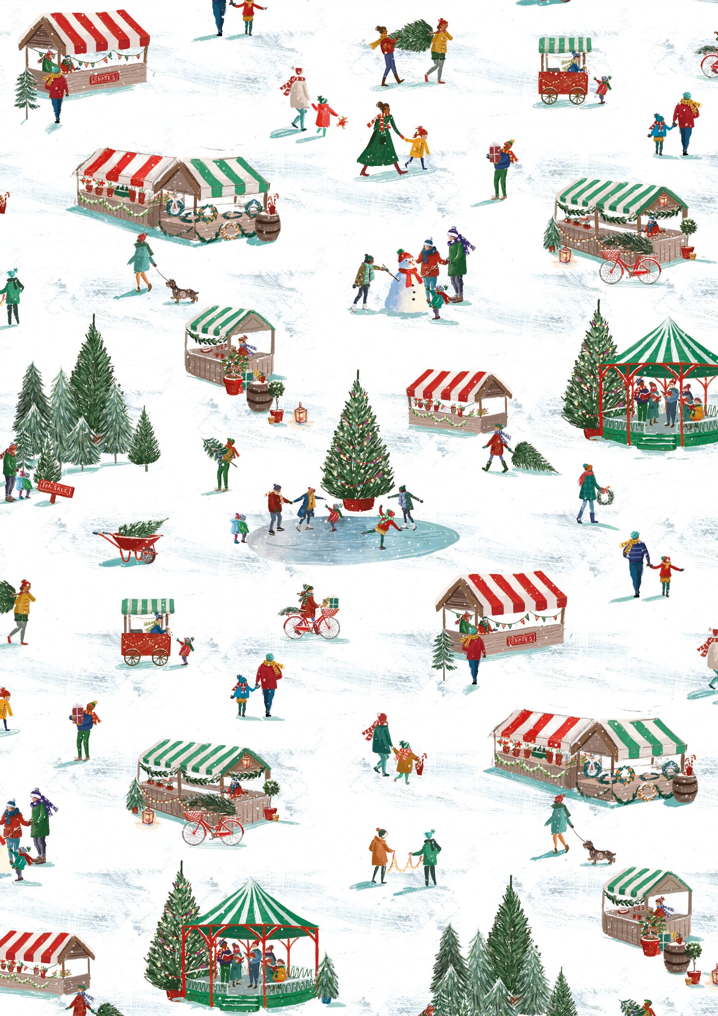 Christmas Village Market gift wraps