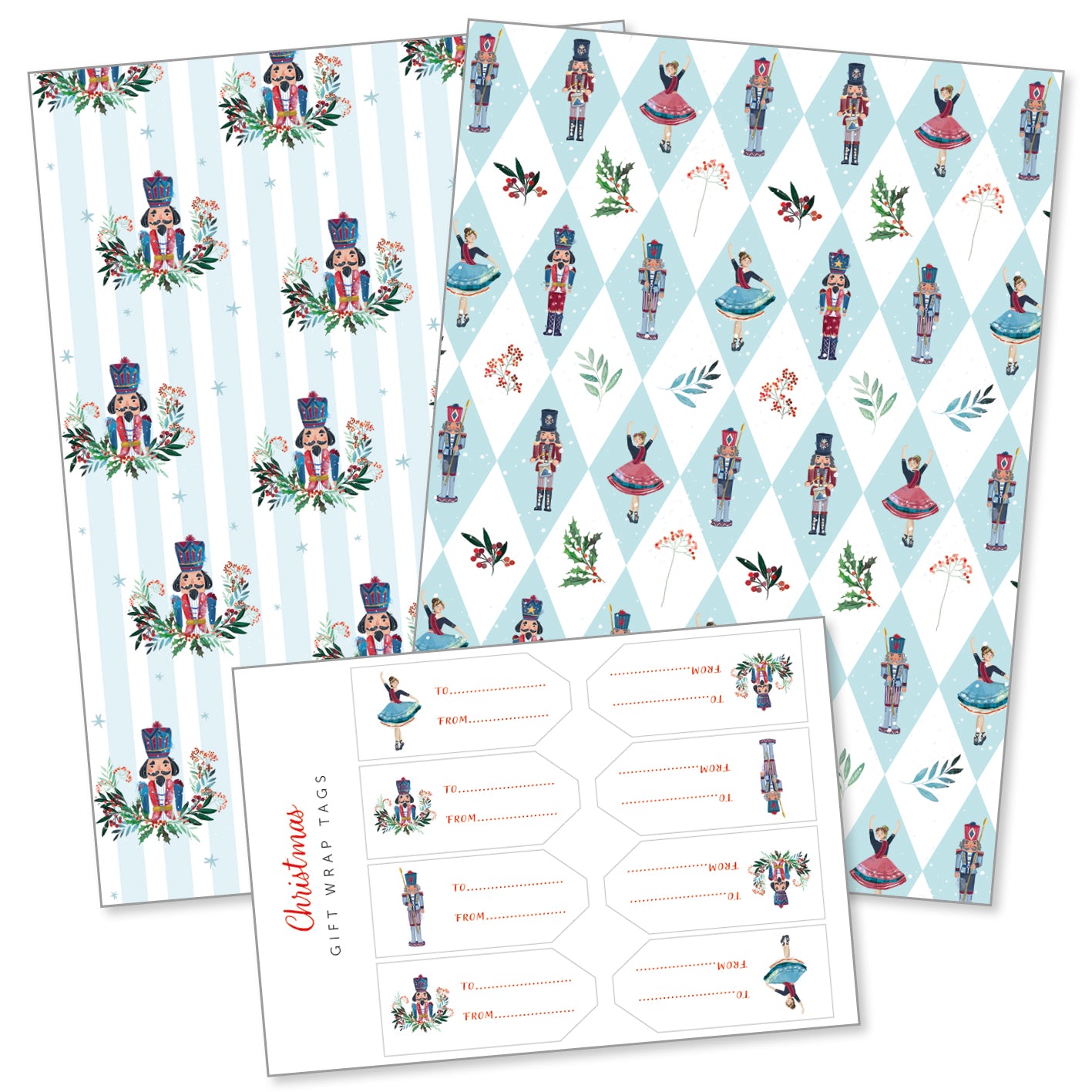 Nutcrackers gift wrap