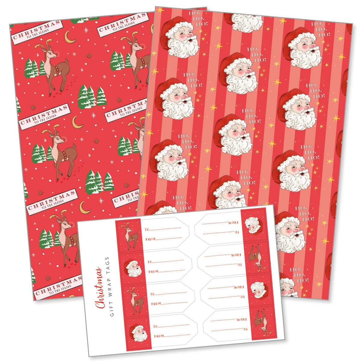 Ho Ho Ho gift wrap