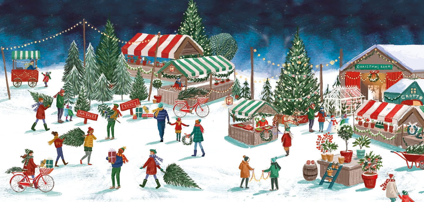 Christmas Village Market money wallet