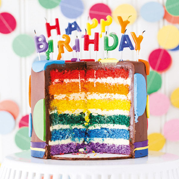 Rainbow Cake card
