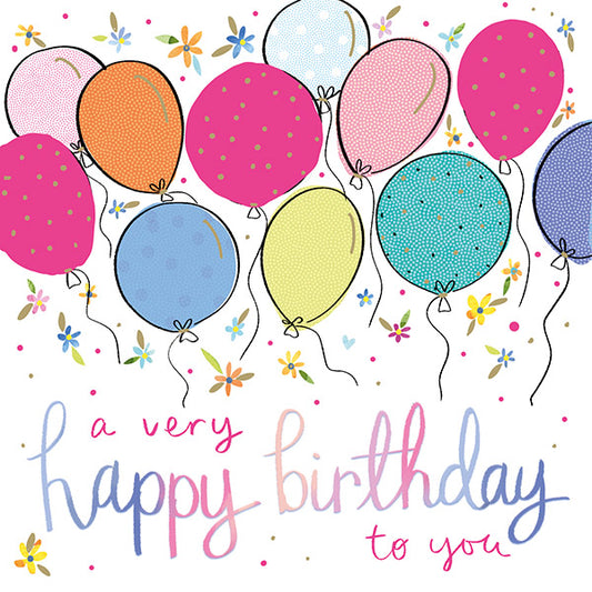 Birthday Balloons card