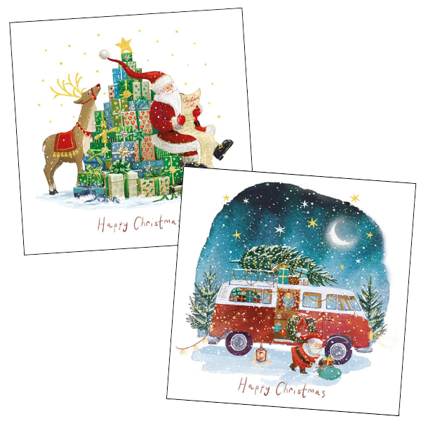 Santa's Tree of Presents and Getting the Tree cards twin pack