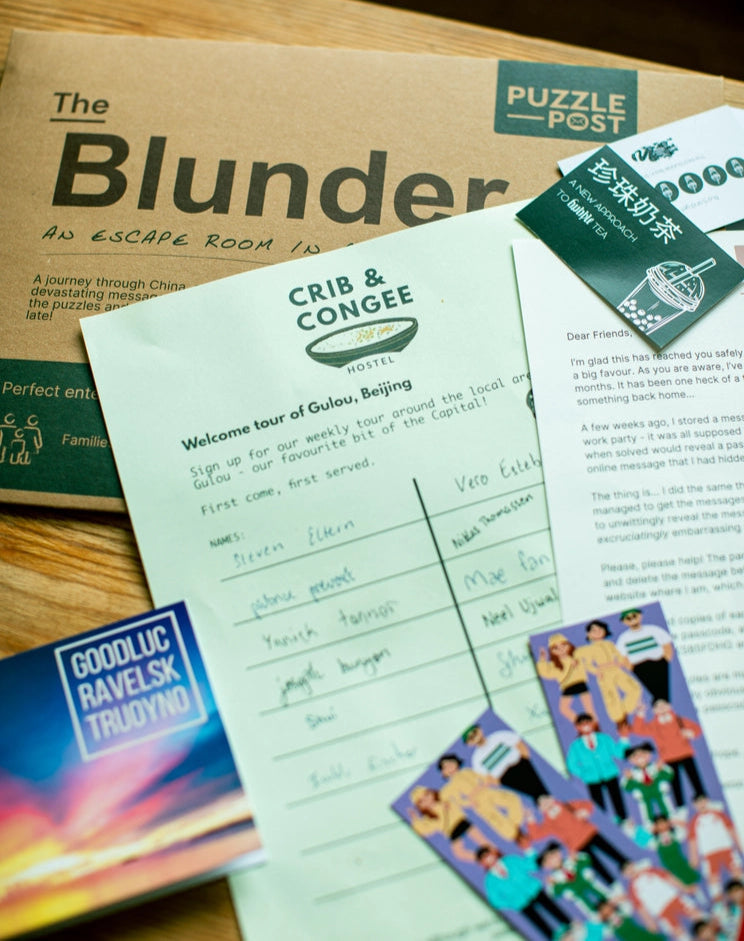 The Blunder - escape room in an envelope