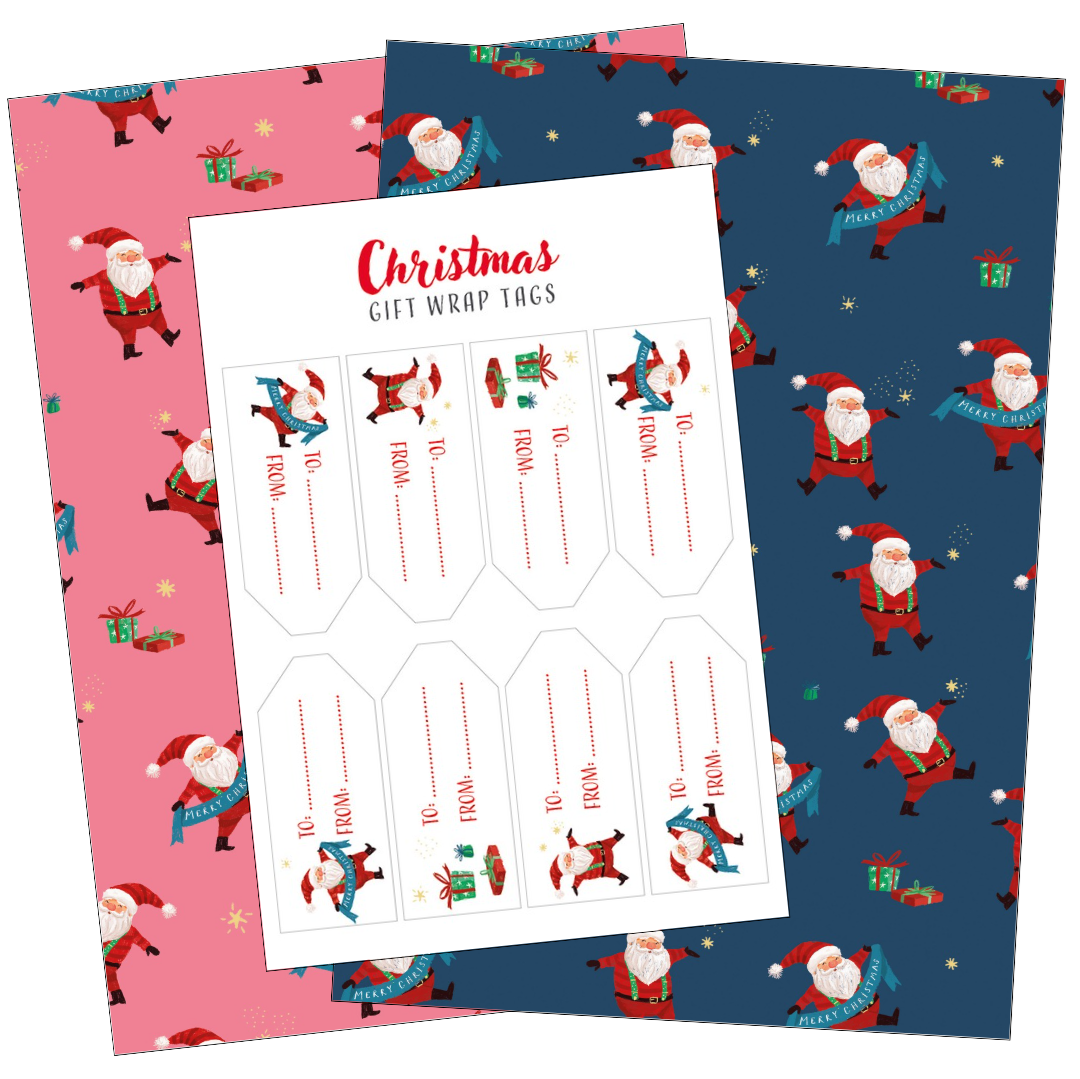 Santa Party gift wraps