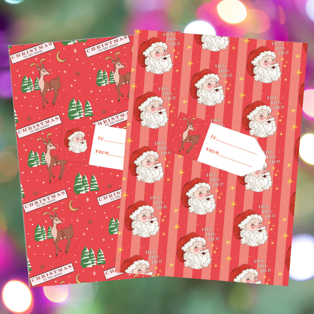 Ho Ho Ho gift wrap