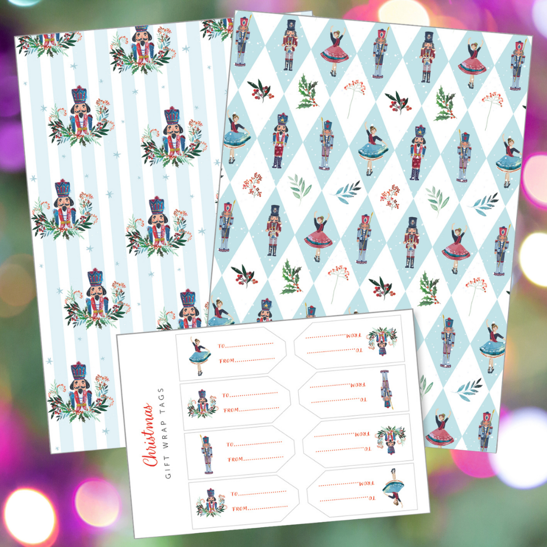 Nutcrackers gift wrap