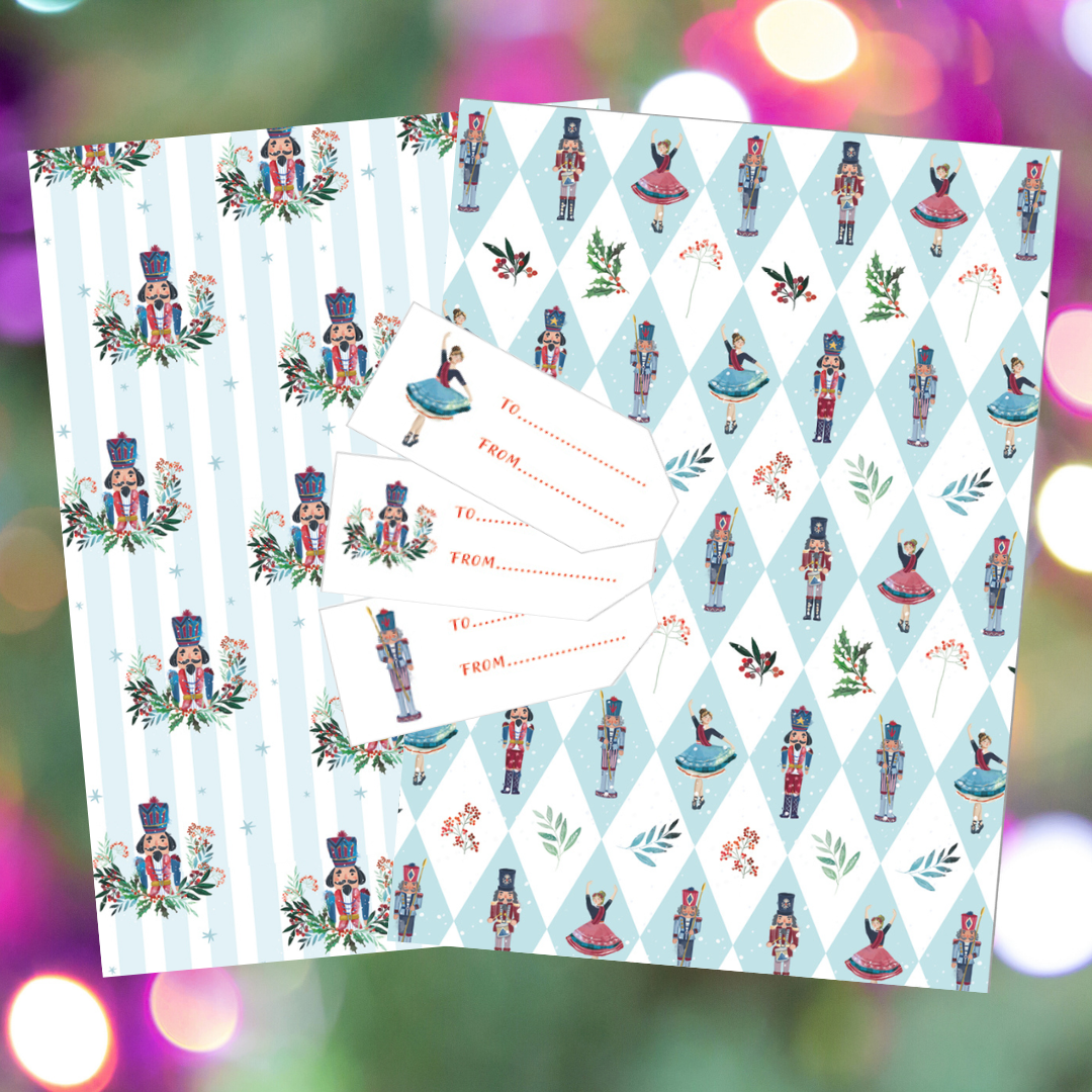 Nutcrackers gift wrap