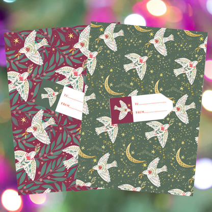 Doves gift wrap