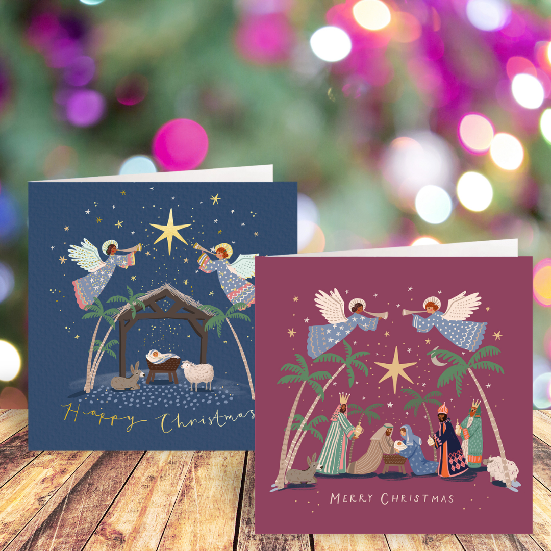 Nativity card twin pack