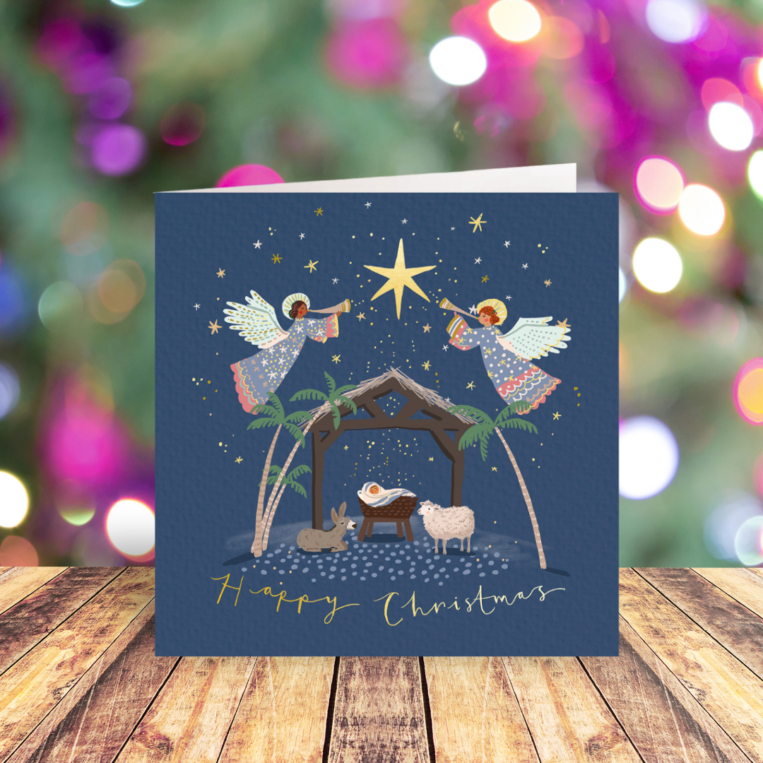 Nativity card twin pack