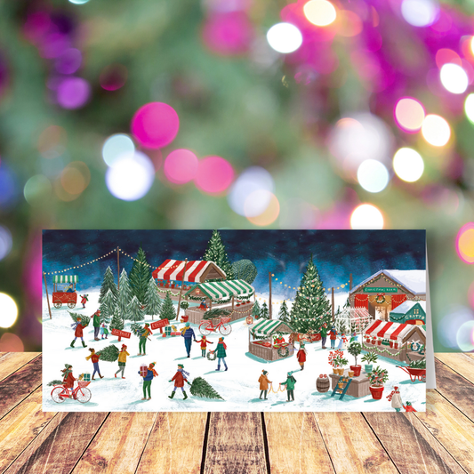 Christmas Village Market money wallet