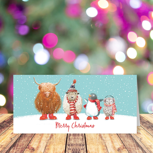 Winter Friends money wallet