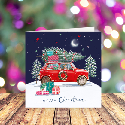 Delivering Christmas card pack