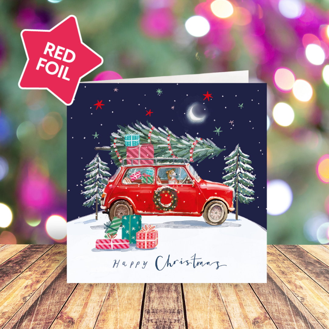 Delivering Christmas card pack