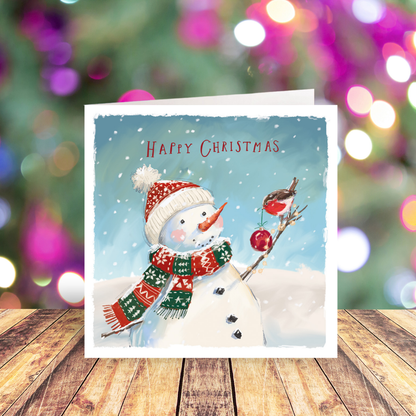 Jolly Snowman card pack