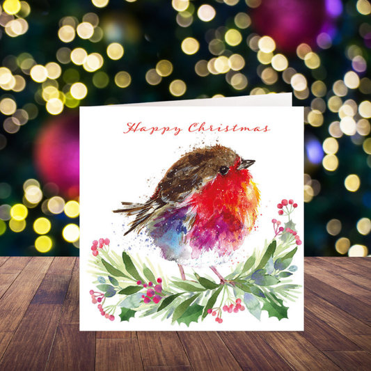 Fluffy Robin Amongst The Greenery cards
