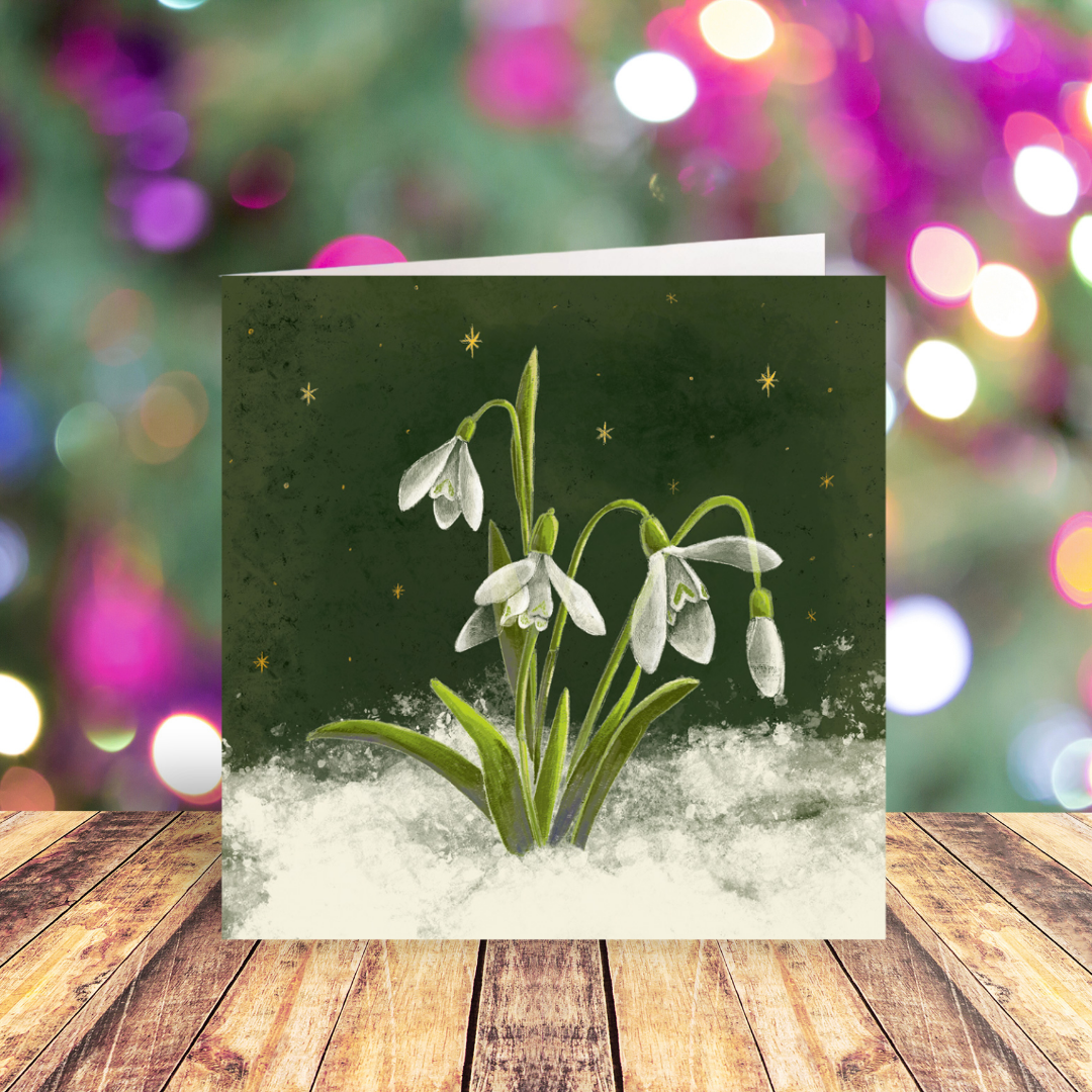 Snowdrops card pack