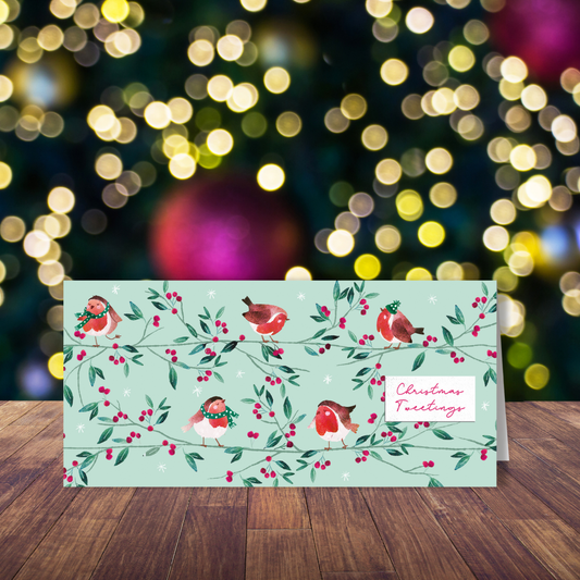 Winter Robins money wallet