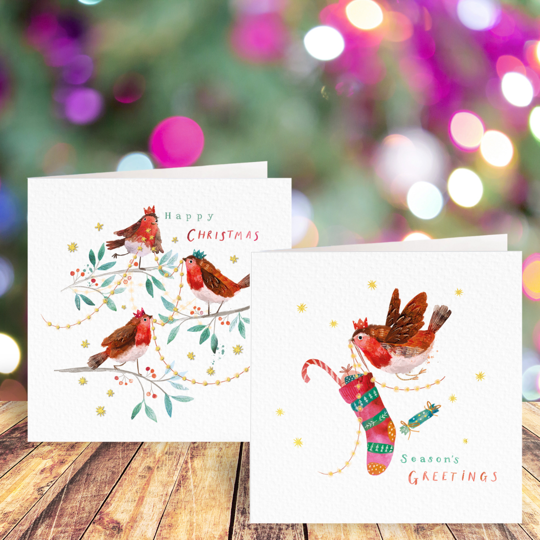 Robin Friends card twin pack