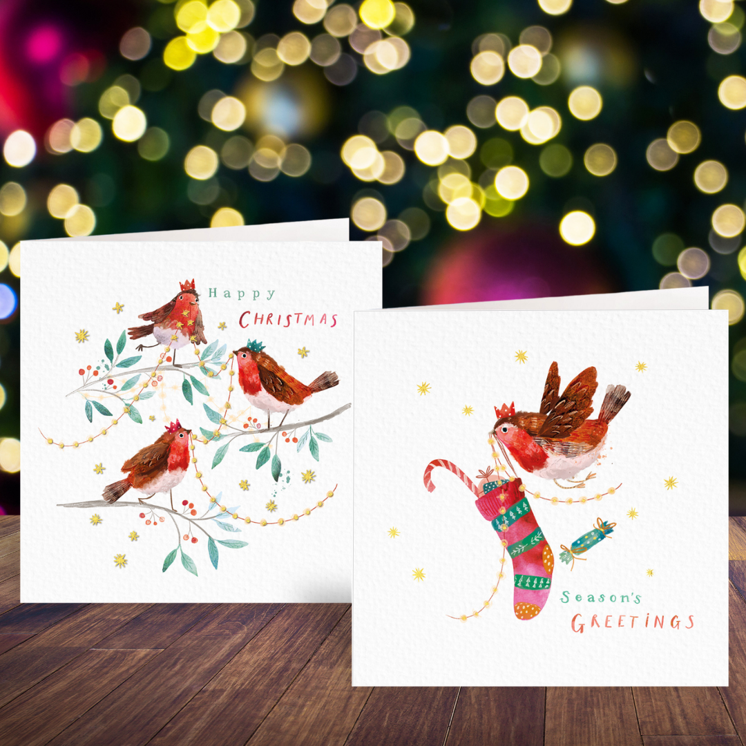 Robin Friends card twin pack