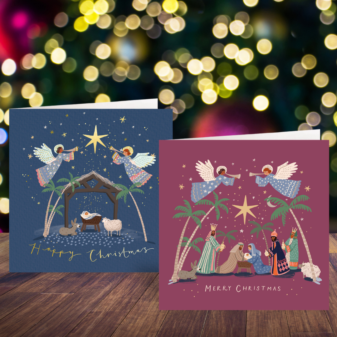 Nativity card twin pack