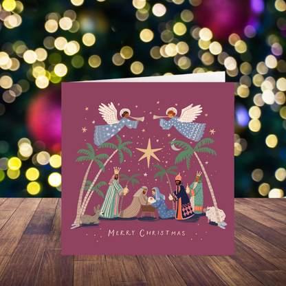 Nativity card twin pack