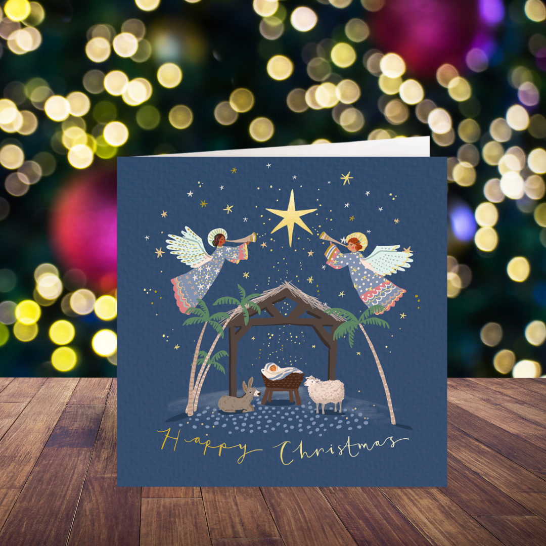 Nativity card twin pack