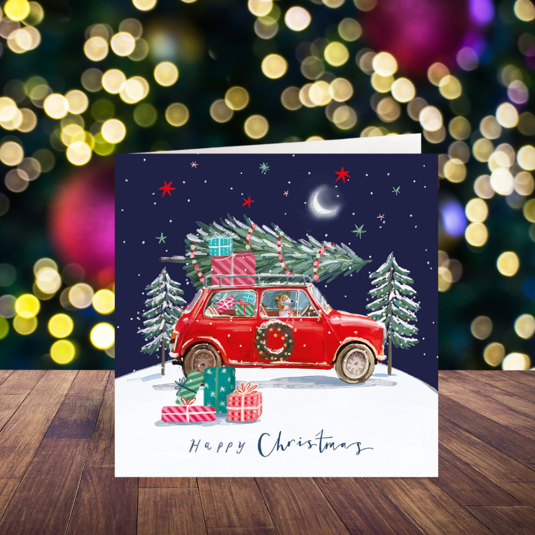 Delivering Christmas card pack