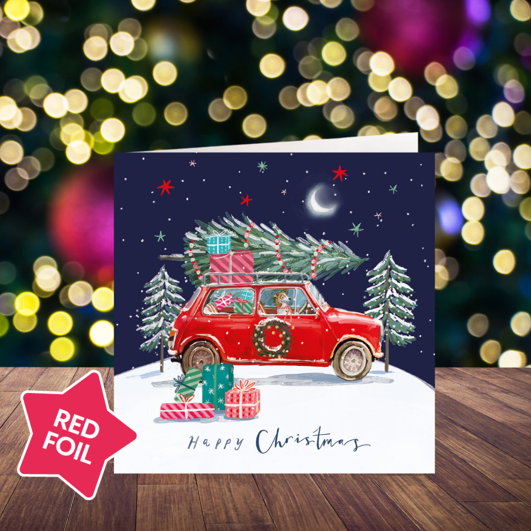Delivering Christmas card pack