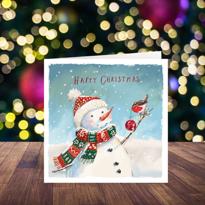 Jolly Snowman card pack