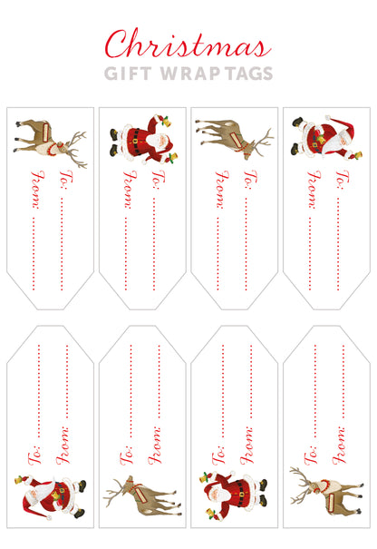 Santa and Reindeer Gift Wrap