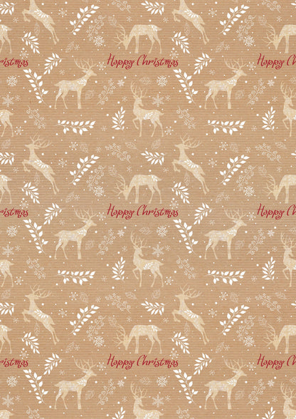 Christmas Stags Gift Wrap