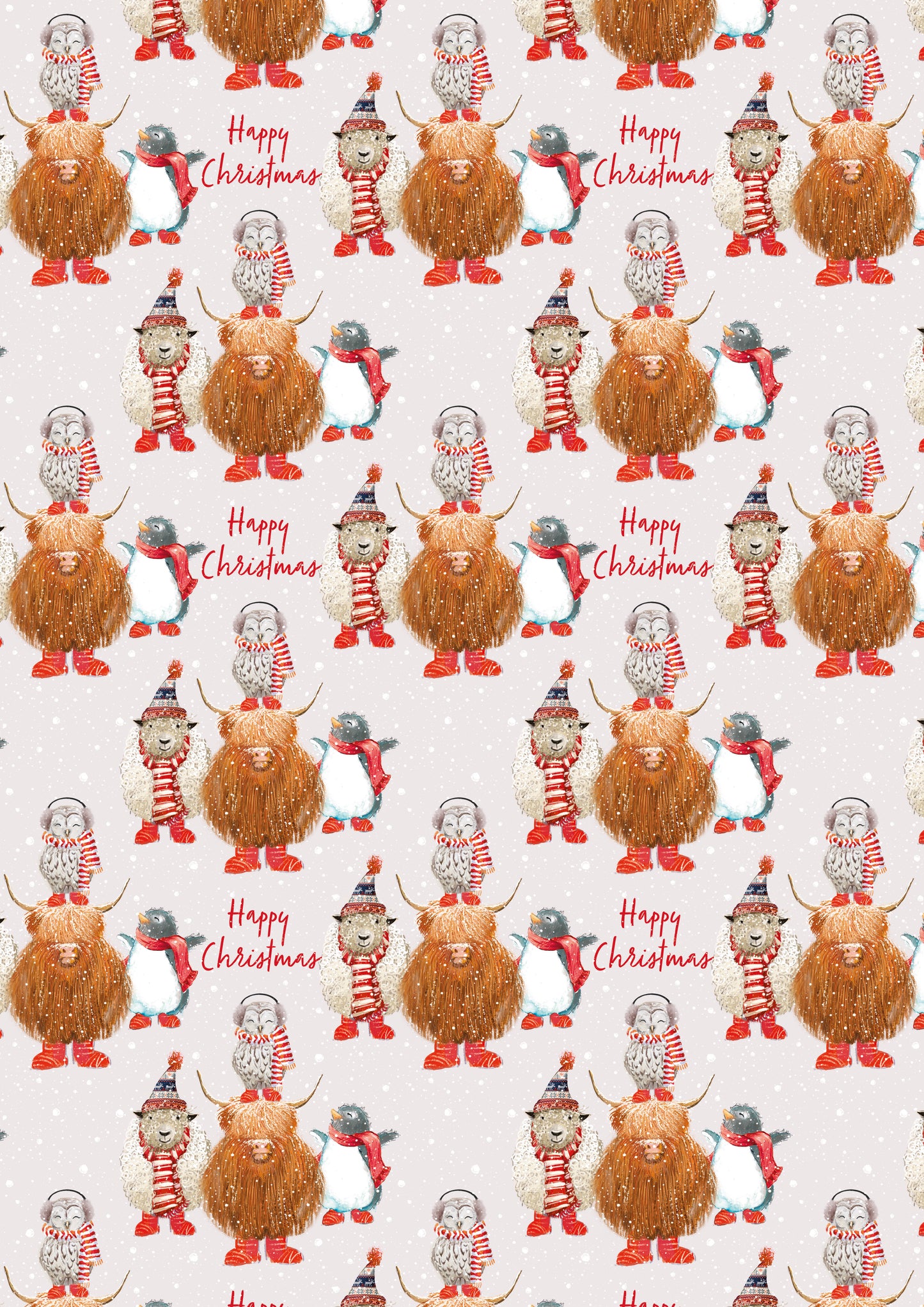 Friends in Red Wellies Gift Wrap