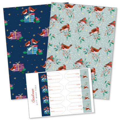 Robin Friends gift wrap