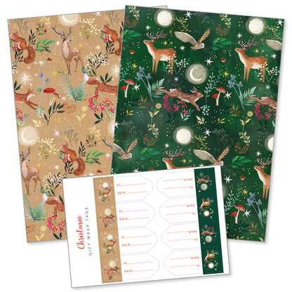 Festive Woodland gift wrap