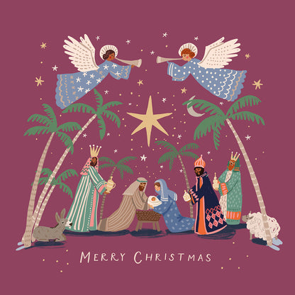 Nativity card twin pack